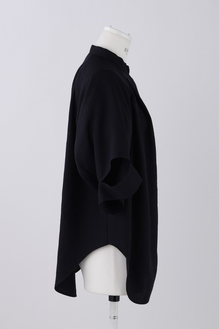 【エンフォルド/ENFOLD】のリネンライク 2way ネックBL/ブラウス 人気、トレンドファッション・服の通販 founy(ファニー) 　ファッション　Fashion　レディースファッション　Fashion for Women　トップス・カットソー　Cut & Sew Tops　シャツ・ブラウス・オフィスカジュアル　Elegant Blouses & Button-Ups　カフス　Cuff Design　ショート　Short, Short Length　スリット　Slit, Slit Detail　スリーブ　Sleeve, Long Sleeve / Short Sleeve　セットアップ　Set-Up, Coordinated Outfit　センター　Center, Center Line　定番　Standard, Basic Item　人気　Popular, Best Seller　フロント　Front, Front Design　羽織　Haori, Light Jacket　ワイド　Wide, Wide Fit　おすすめ　Recommended / Our Picks　夏　Summer　other-4|ID: prp329100003951698 ipo3291000000032911247