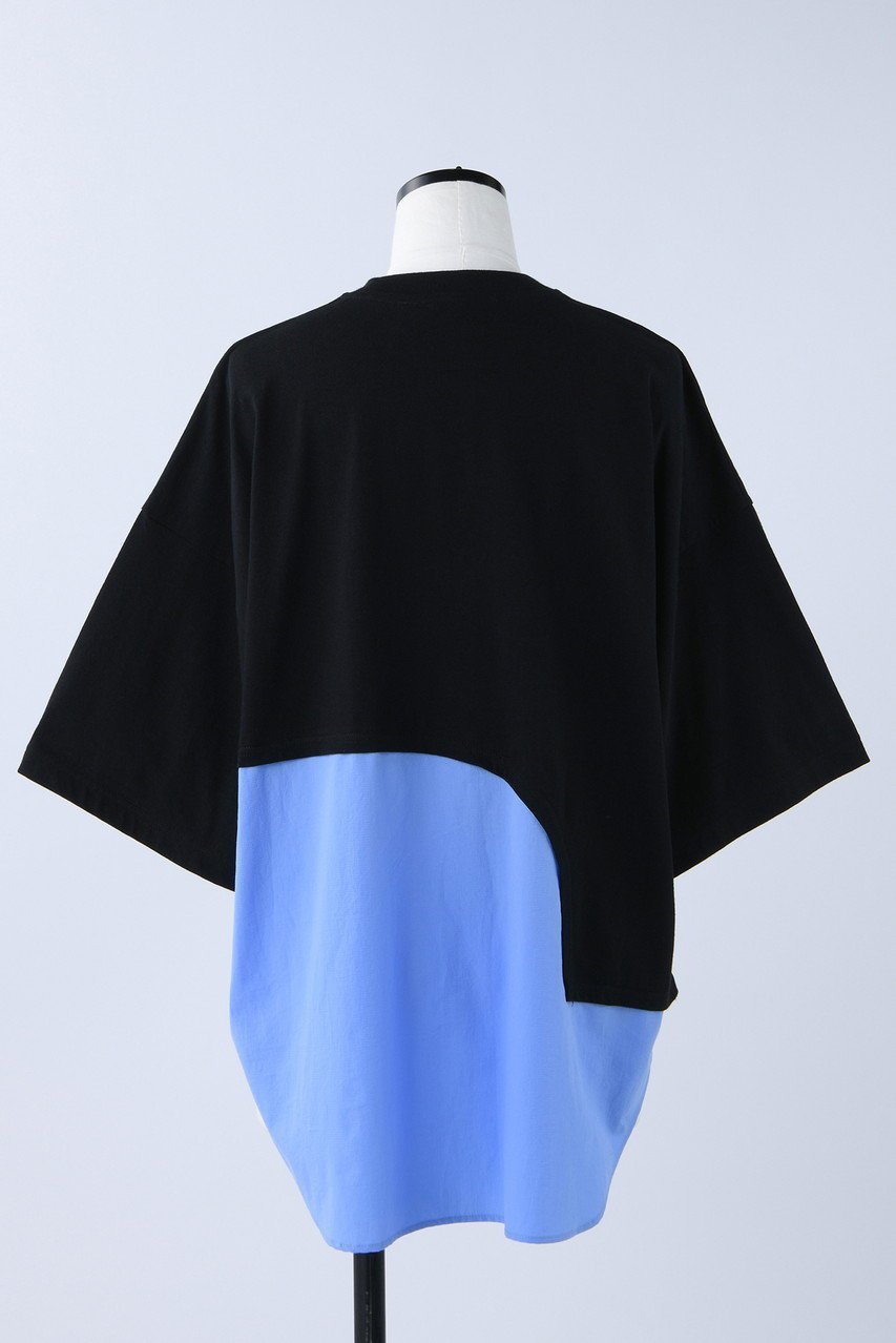【ナゴンスタンス/nagonstans】のMix Fabric Combi T/SH Tシャツ 人気、トレンドファッション・服の通販 founy(ファニー) ファッション Fashion レディースファッション Fashion for Women トップス・カットソー Cut & Sew Tops シャツ・ブラウス・オフィスカジュアル Elegant Blouses & Button-Ups ロングTシャツ・Tシャツ Longline T-Shirts & Tees カットソー・ベーシックTシャツ Cut-and-Sewn Tops / Stretch Tees & Basics ショート Short, Short Length スリーブ Sleeve, Long Sleeve / Short Sleeve セットアップ Set-Up, Coordinated Outfit ドッキング Docking, Mixed Material ミックス Mix, Mixed Style other-3|ID: prp329100003951718 ipo3291000000036666396