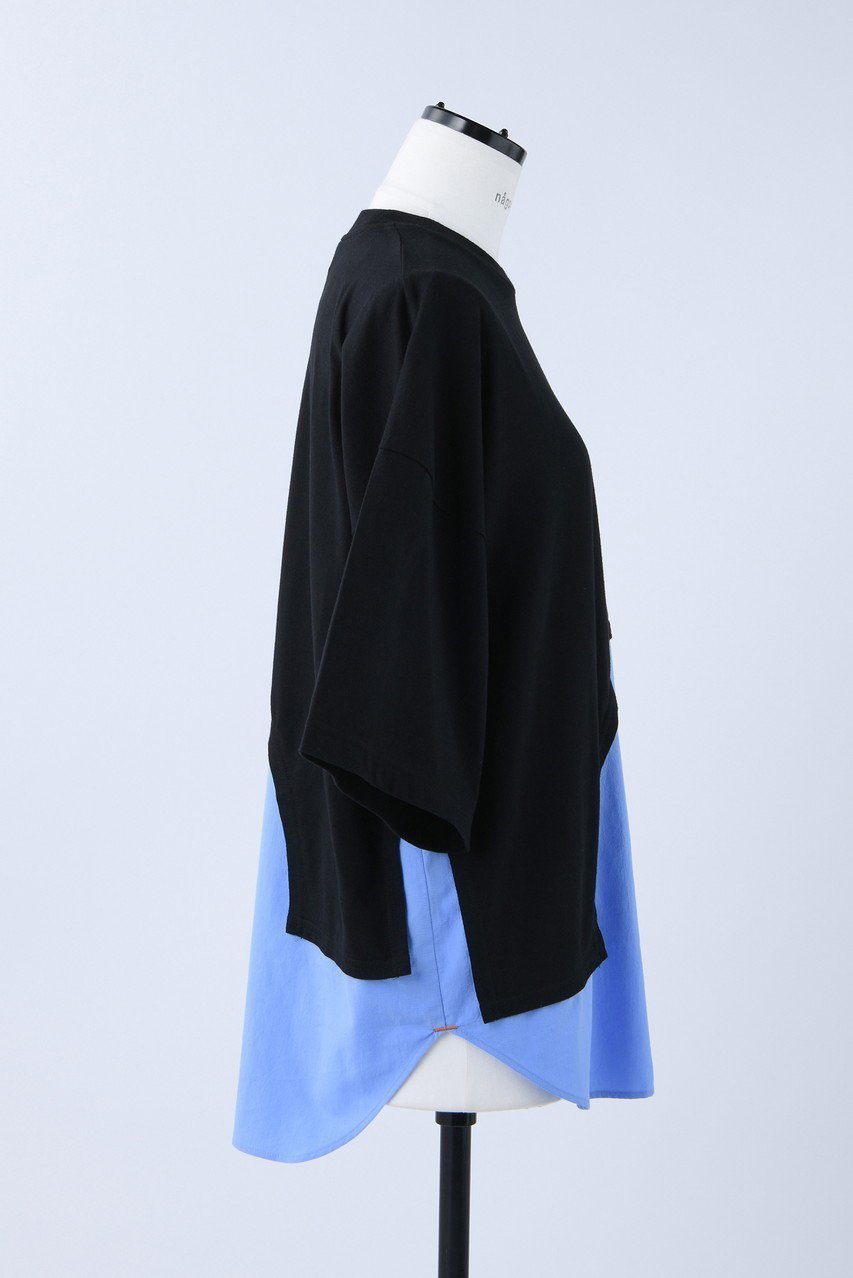 【ナゴンスタンス/nagonstans】のMix Fabric Combi T/SH Tシャツ 人気、トレンドファッション・服の通販 founy(ファニー) ファッション Fashion レディースファッション Fashion for Women トップス・カットソー Cut & Sew Tops シャツ・ブラウス・オフィスカジュアル Elegant Blouses & Button-Ups ロングTシャツ・Tシャツ Longline T-Shirts & Tees カットソー・ベーシックTシャツ Cut-and-Sewn Tops / Stretch Tees & Basics ショート Short, Short Length スリーブ Sleeve, Long Sleeve / Short Sleeve セットアップ Set-Up, Coordinated Outfit ドッキング Docking, Mixed Material ミックス Mix, Mixed Style other-4|ID: prp329100003951718 ipo3291000000036666398