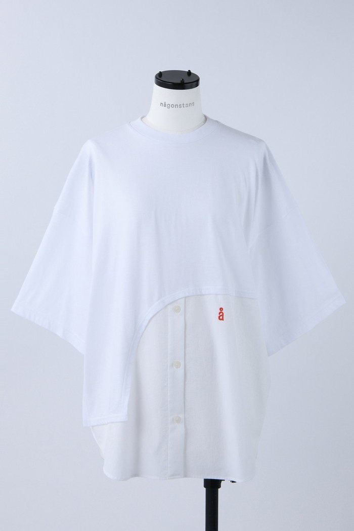 【ナゴンスタンス/nagonstans】のMix Fabric Combi T/SH Tシャツ インテリア・キッズ・メンズ・レディースファッション・服の通販 founy(ファウニー) https://founy.com/ ファッション Fashion レディースファッション Fashion for Women トップス・カットソー Cut & Sew Tops シャツ・ブラウス・オフィスカジュアル Elegant Blouses & Button-Ups ロングTシャツ・Tシャツ Longline T-Shirts & Tees カットソー・ベーシックTシャツ Cut-and-Sewn Tops / Stretch Tees & Basics ショート Short, Short Length スリーブ Sleeve, Long Sleeve / Short Sleeve セットアップ Set-Up, Coordinated Outfit ドッキング Docking, Mixed Material ミックス Mix, Mixed Style |ID: prp329100003951718 ipo3291000000036985804