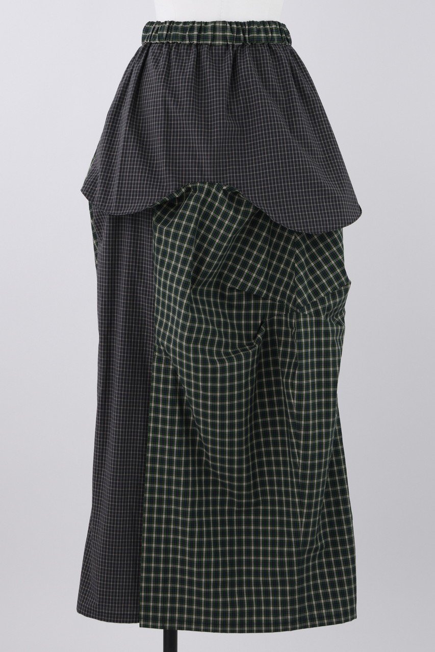 【ナゴンスタンス/nagonstans】のWashed Check コクーンShape SK/スカート 大人の最旬トレンドファッション＆コーディネート founy(ファウニー) 　ファッション　Fashion　レディースファッション　Fashion for Women　スカート　Skirts　ロングスカート　Long Skirts / Maxi & Midi Skirts　コクーン　Cocoon, Cocoon Silhouette　シンプル　Simple, Minimal　ストレート　Straight, Straight Cut　チェック　Check, Plaid, Tartan　フォルム　Silhouette, Form　ミックス　Mix, Mixed Style　ロング　Long, Long-Length　ワッシャー　Washer, Crinkled Finish　other-3|ID: prp329100003951720 ipo3291000000036752710