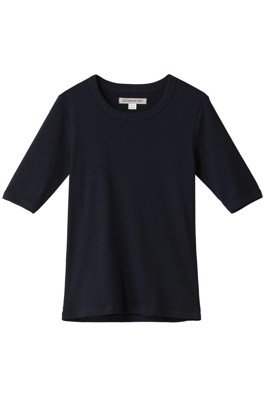 【アウターノウン/OUTERKNOWN】のSOJOURN RIBBED Tシャツ インテリア・キッズ・メンズ・レディースファッション・服の通販 founy(ファニー) 　ファッション　Fashion　レディースファッション　WOMEN　トップス・カットソー　Tops/Tshirt　シャツ/ブラウス　Shirts/Blouses　ロング / Tシャツ　T-Shirts　カットソー　Cut and Sewn　カリフォルニア　California　ショート　Short　スリーブ　Sleeve　フィット　Fit　ベーシック　Basic　定番　Standard　インディゴ|ID: prp329100003951773 ipo3291000000026055584