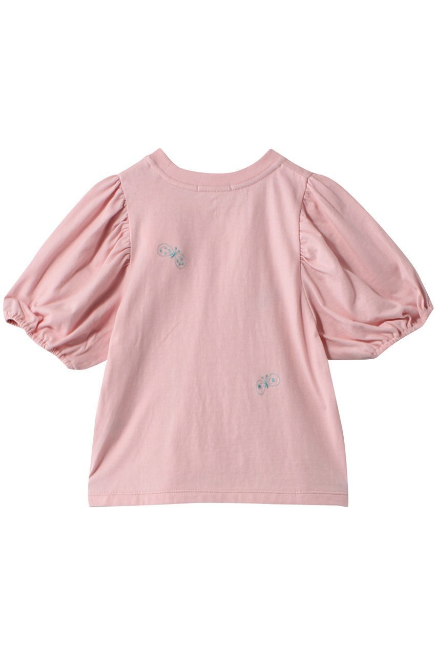 【ミナ ペルホネン/mina perhonen / KIDS】の【KIDS】choucho トップス ネイビー 130/8Y 人気、トレンドファッション・服の通販 founy(ファニー) 　ファッション　Fashion　キッズファッション　Fashion for Kids　トップス・カットソー　Cut & Sew Tops　カットソー　Cut and Sewn Top　スリーブ　Sleeve, Long Sleeve / Short Sleeve　フェミニン　Feminine, Girly　半袖　Short Sleeve, Half Sleeve　other-2|ID: prp329100003953492 ipo3291000000036236785