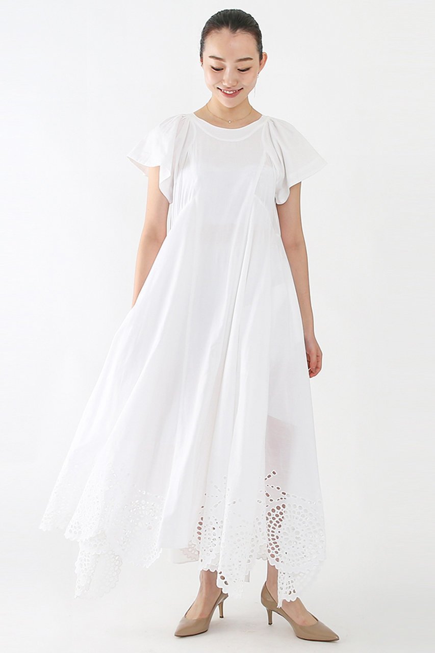 【アユーシ/AAYUSHI】のカットワーク刺しゅうワンピース 人気、トレンドファッション・服の通販 founy(ファニー) 　ファッション　Fashion　レディースファッション　WOMEN　ワンピース　Dress　チュニック　Tunic　エレガント 上品　Elegant　ギャザー　Gather　スカラップ　Scalloped　チュニック　Tunic　ポケット　Pocket　マキシ　Maxi　リボン　Ribbon　リラックス　Relax　ロング　Long　ワーク　Work　other-8|ID: prp329100003953511 ipo3291000000031324581