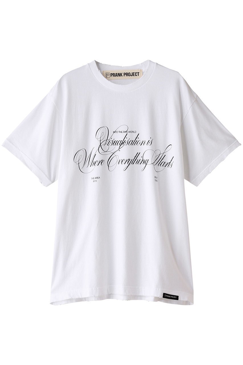 【プランク プロジェクト/PRANK PROJECT】のスクリプトTEE / Script Tee インテリア・キッズ・メンズ・レディースファッション・服の通販 founy(ファニー) 　ファッション　Fashion　レディースファッション　Fashion for Women　トップス・カットソー　Cut & Sew Tops　シャツ・ブラウス・オフィスカジュアル　Elegant Blouses & Button-Ups　ロングTシャツ・Tシャツ　Longline T-Shirts & Tees　カットソー・ベーシックTシャツ　Cut-and-Sewn Tops / Stretch Tees & Basics　ショート　Short, Short Length　スリーブ　Sleeve, Long Sleeve / Short Sleeve　ビッグ　Big, Oversized　ベーシック　Basic, Essential　モチーフ　Motif, Design Theme　夏　Summer　WHT(ホワイト)|ID: prp329100003953515 ipo3291000000032931709