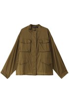 【ミズイロ インド/mizuiro ind】のsheer military shirt シャツ khaki|ID:prp329100003953533