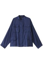 【ミズイロ インド/mizuiro ind】のsheer military shirt シャツ blue|ID: prp329100003953533 ipo3291000000028425017