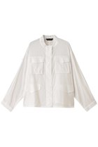 【ミズイロ インド/mizuiro ind】のsheer military shirt シャツ off white|ID: prp329100003953533 ipo3291000000028425020