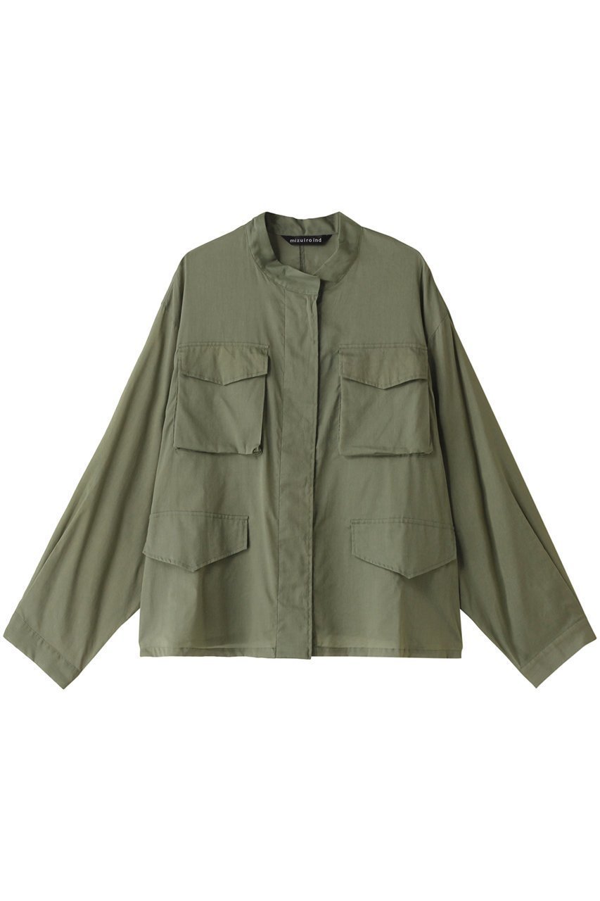 【ミズイロ インド/mizuiro ind】のsheer military shirt シャツ インテリア・キッズ・メンズ・レディースファッション・服の通販 founy(ファニー) 　ファッション　Fashion　レディースファッション　WOMEN　トップス・カットソー　Tops/Tshirt　シャツ/ブラウス　Shirts/Blouses　スリーブ　Sleeve　バランス　Balance　マニッシュ　Mannish　ミリタリー　Military　モチーフ　Motif　ロング　Long　羽織　Haori　khakiA|ID: prp329100003953533 ipo3291000000028425021