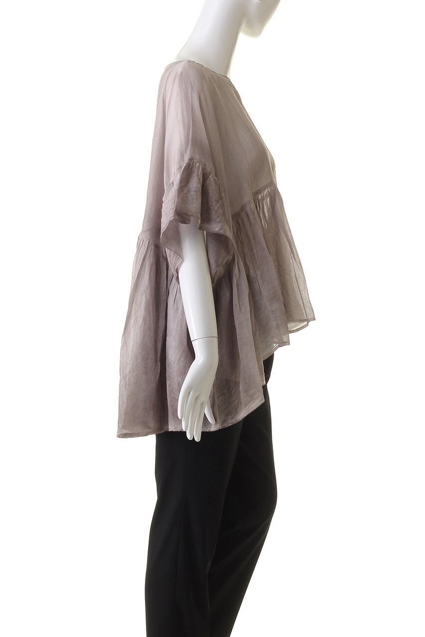 【ミズイロ インド/mizuiro ind】のpigmented die wide gather P/O プルオーバー 人気、トレンドファッション・服の通販 founy(ファニー) 　ファッション　Fashion　レディースファッション　WOMEN　トップス・カットソー　Tops/Tshirt　シャツ/ブラウス　Shirts/Blouses　プルオーバー　Pullover　ショート　Short　スリーブ　Sleeve　フリル　Frills　ヘムライン　Hemline　リラックス　Relax　春　Spring　other-3|ID: prp329100003953534 ipo3291000000031249864