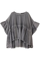 【ミズイロ インド/mizuiro ind】のpigmented die wide gather P/O プルオーバー gray|ID: prp329100003953534 ipo3291000000036400567