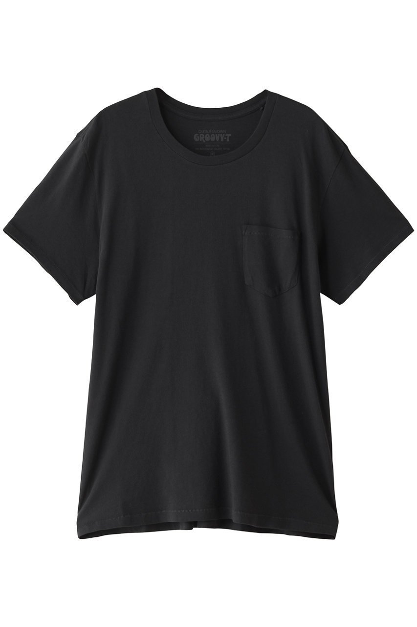 【アウターノウン/OUTERKNOWN / MEN】の【MEN】GROOVY ポケットTシャツ インテリア・キッズ・メンズ・レディースファッション・服の通販 founy(ファニー) 　ファッション　Fashion　メンズファッション　Fashion for Men　トップス・カットソー　Cut & Sew Tops　メンズシャツ　Shirts　カリフォルニア　California, Cali Style　ショート　Short, Short Length　シンプル　Simple, Minimal　スリーブ　Sleeve, Long Sleeve / Short Sleeve　ポケット　Pocket, Pocket Detail　ブラック|ID: prp329100003953562 ipo3291000000032936945