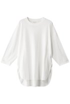 【スリー ドッツ/three dots】のSmile cotton ロングスリーブTシャツ ホワイト|ID:prp329100003955066