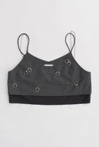 【プランク プロジェクト/PRANK PROJECT】のボディーピアスレイヤードブラトップ / Body Piercing Layered Bra Top GRY(グレー)|ID: prp329100003955069 ipo3291000000032909331