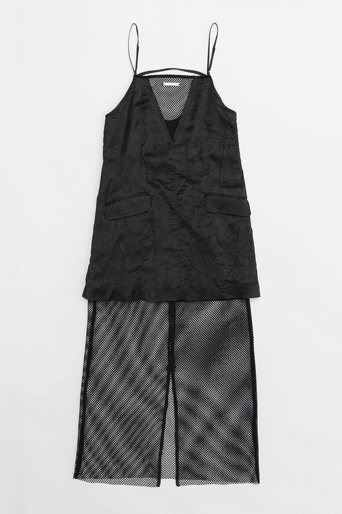 【プランク プロジェクト/PRANK PROJECT】のメッシュコンビキャミワンピース / Mesh Combi Cami Dress インテリア・キッズ・メンズ・レディースファッション・服の通販 founy(ファニー) https://founy.com/ ファッション Fashion レディースファッション Fashion for Women ワンピース Dresses フォーマル・パーティードレス・結婚式用ドレス Elegant & Casual Dresses キャミソールワンピース Camisole Dresses チュニック Tunic Tops & Dresses おすすめ Recommended / Our Picks ウォッシャブル Machine Washable キャミワンピース Cami Dress, Slip Dress サテン Satin, Glossy Fabric ジャケット Jacket, Outerwear スポーティ Sporty, Casual Athletic チュニック Tunic, Long Top ドッキング Docking, Mixed Material ドレス Dress, One-Piece メッシュ Mesh, Net Fabric ランダム Random, Irregular ロング Long, Long-Length 夏 Summer |ID: prp329100003955072 ipo3291000000032895949