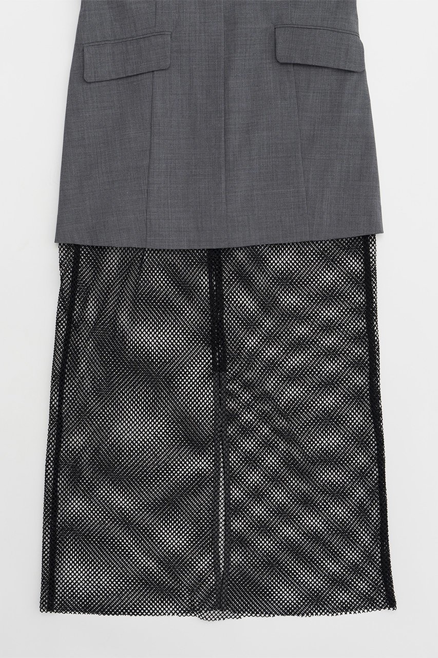 【プランク プロジェクト/PRANK PROJECT】のメッシュコンビキャミワンピース / Mesh Combi Cami Dress 人気、トレンドファッション・服の通販 founy(ファニー) 　ファッション　Fashion　レディースファッション　Fashion for Women　ワンピース　Dresses　フォーマル・パーティードレス・結婚式用ドレス　Elegant & Casual Dresses　キャミソールワンピース　Camisole Dresses　チュニック　Tunic Tops & Dresses　おすすめ　Recommended / Our Picks　ウォッシャブル　Machine Washable　キャミワンピース　Cami Dress, Slip Dress　サテン　Satin, Glossy Fabric　ジャケット　Jacket, Outerwear　スポーティ　Sporty, Casual Athletic　チュニック　Tunic, Long Top　ドッキング　Docking, Mixed Material　ドレス　Dress, One-Piece　メッシュ　Mesh, Net Fabric　ランダム　Random, Irregular　ロング　Long, Long-Length　夏　Summer　other-3|ID: prp329100003955072 ipo3291000000032895964
