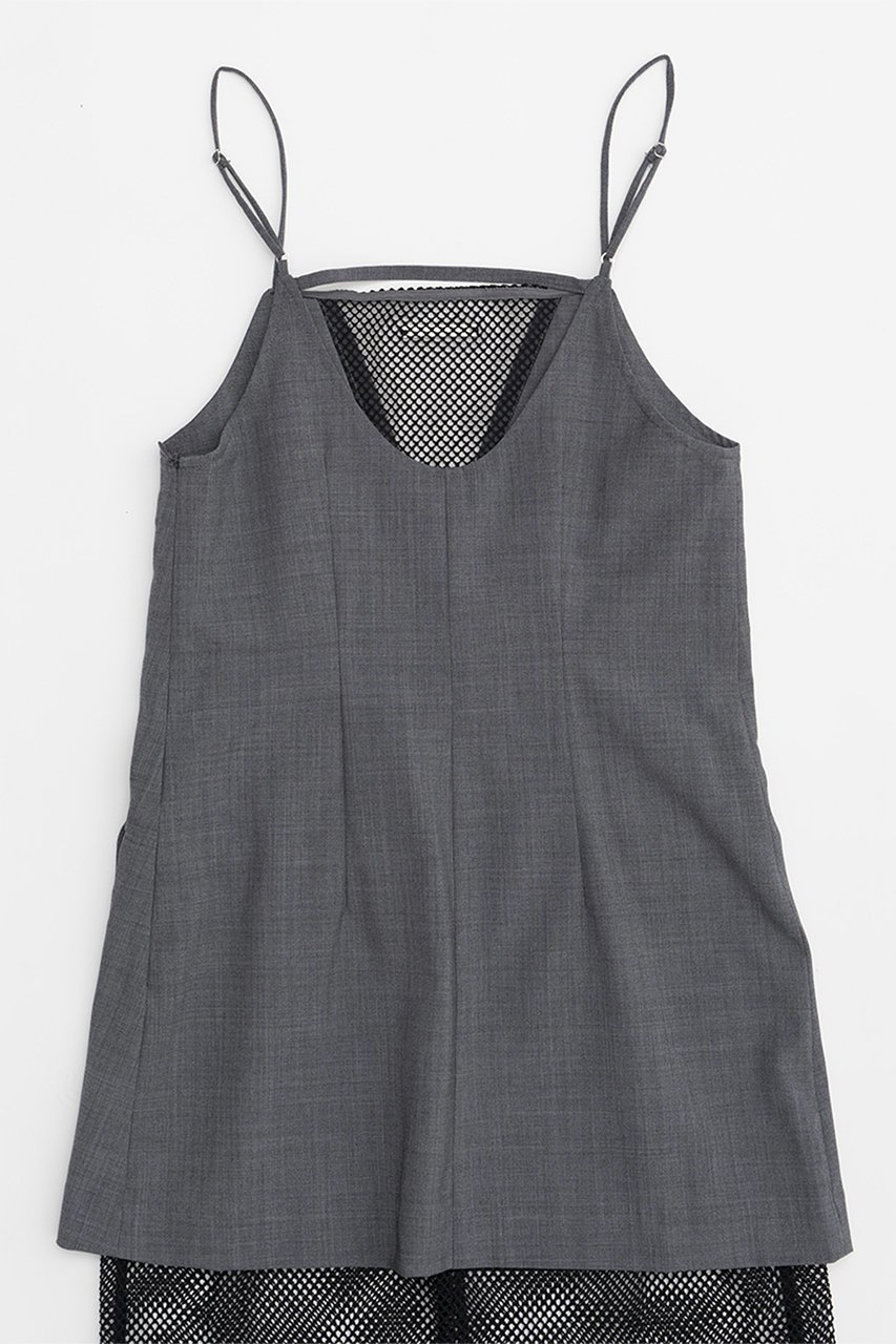 【プランク プロジェクト/PRANK PROJECT】のメッシュコンビキャミワンピース / Mesh Combi Cami Dress 人気、トレンドファッション・服の通販 founy(ファニー) 　ファッション　Fashion　レディースファッション　Fashion for Women　ワンピース　Dresses　フォーマル・パーティードレス・結婚式用ドレス　Elegant & Casual Dresses　キャミソールワンピース　Camisole Dresses　チュニック　Tunic Tops & Dresses　おすすめ　Recommended / Our Picks　ウォッシャブル　Machine Washable　キャミワンピース　Cami Dress, Slip Dress　サテン　Satin, Glossy Fabric　ジャケット　Jacket, Outerwear　スポーティ　Sporty, Casual Athletic　チュニック　Tunic, Long Top　ドッキング　Docking, Mixed Material　ドレス　Dress, One-Piece　メッシュ　Mesh, Net Fabric　ランダム　Random, Irregular　ロング　Long, Long-Length　夏　Summer　other-5|ID: prp329100003955072 ipo3291000000032895971