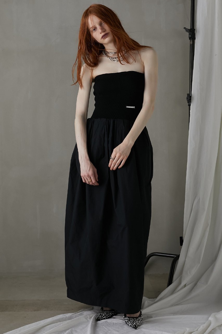 【プランク プロジェクト/PRANK PROJECT】のニットコンビベアドレス / Knit Combi Bare Dress 人気、トレンドファッション・服の通販 founy(ファニー) 　ファッション　Fashion　レディースファッション　WOMEN　ワンピース　Dress　ドレス　Party Dresses　チュニック　Tunic　おすすめ　Recommend　インナー　Inner　オケージョン　Occasion　タフタ　Taffeta　タンク　Tank　ダウン　Down　チュニック　Tunic　ドレス　Dress　フィット　Fit　ロング　Long　other-6|ID: prp329100003955074 ipo3291000000032025314