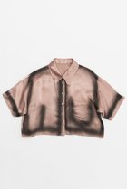 【プランク プロジェクト/PRANK PROJECT】のペイントサテンショートシャツ / Painted Satin Short Shirt PNK(ピンク)|ID:prp329100003955088