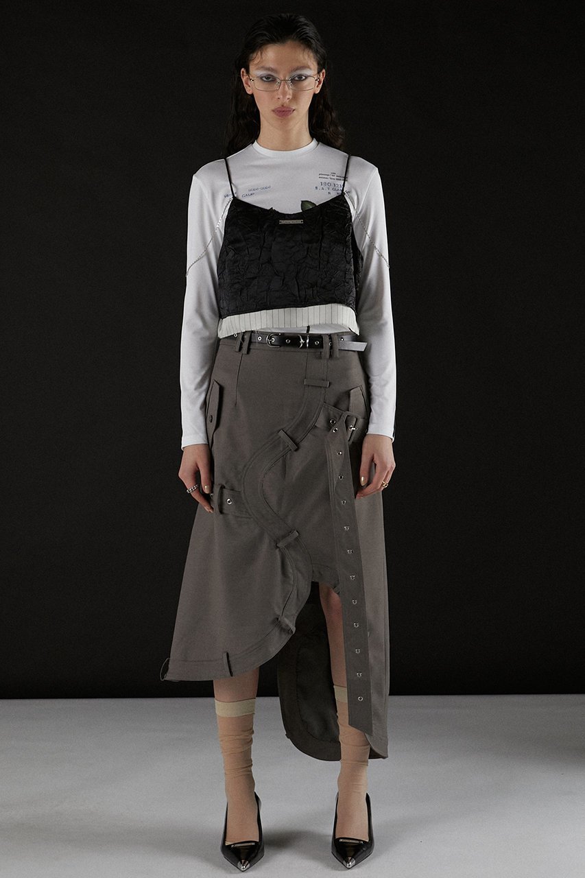 【プランク プロジェクト/PRANK PROJECT】のレイヤードブラトップ / Layered Bra Top 人気、トレンドファッション・服の通販 founy(ファニー) 　ファッション　Fashion　レディースファッション　Fashion for Women　トップス・カットソー　Cut & Sew Tops　キャミソール&ノースリーブ　Camisoles & Sleeveless Tops　シャツ・ブラウス・オフィスカジュアル　Elegant Blouses & Button-Ups　オーガンジー　Organza Fabric　クール　Cool, Chic　サテン　Satin, Glossy Fabric　ストライプ　Stripe, Striped Pattern　タンク　Tank Top, Sleeveless Top　チェーン　Chain, Chain Strap　デニム　Denim, Jeans Material　ノースリーブ　Sleeveless, No-Sleeve　ビスチェ　Bustier, Corset Top　ラップ　Wrap, Wrap Design　リネン　Linen, Linen Fabric　ワイド　Wide, Wide Fit　夏　Summer　other-4|ID: prp329100003955089 ipo3291000000036903018