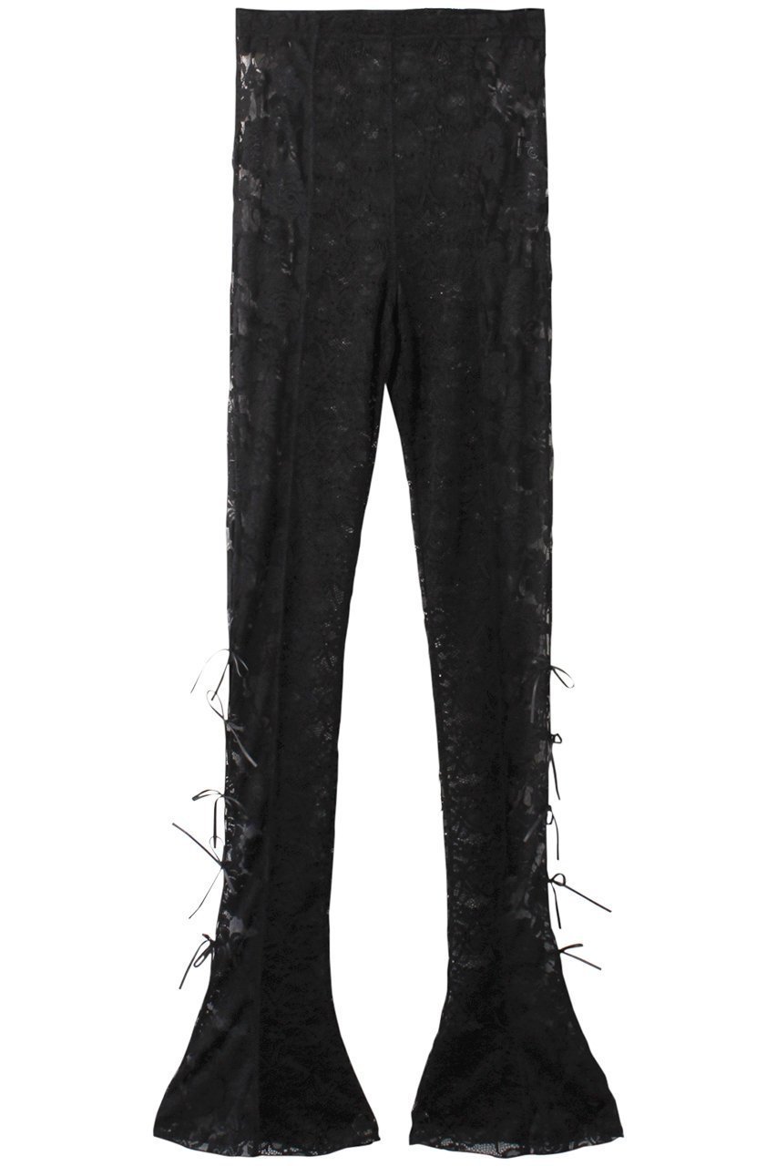 【プランク プロジェクト/PRANK PROJECT】のレースフレアレギンス / Lace Flare Leggings インテリア・キッズ・メンズ・レディースファッション・服の通販 founy(ファニー) 　ファッション　Fashion　レディースファッション　Fashion for Women　パンツ　Pants & Trousers　レギンス　Leggings & Stretch Pants　レッグウェア・ストッキング　Legwear & Hosiery　おすすめ　Recommended / Our Picks　くるぶし　Ankle-Length　ストレッチ　Stretch, Stretchy Fabric　フレア　Flare, Flared　リボン　Ribbon, Bow　レギンス　Leggings, Stretch Pants　レース　Lace, Lace Fabric　BLK(ブラック)|ID: prp329100003955105 ipo3291000000032844450