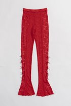 【プランク プロジェクト/PRANK PROJECT】のレースフレアレギンス / Lace Flare Leggings RED(レッド)|ID: prp329100003955105 ipo3291000000032844455