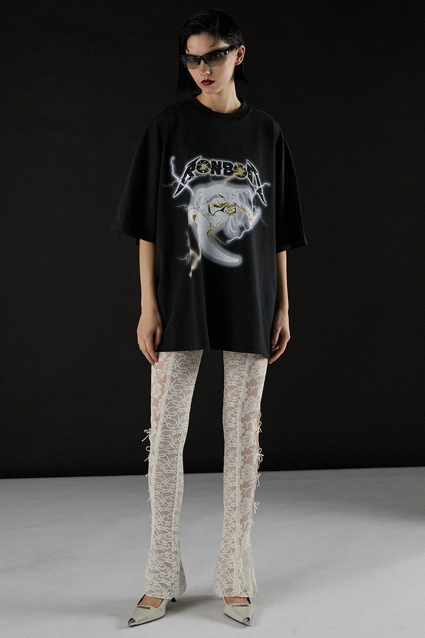 【プランク プロジェクト/PRANK PROJECT】のレースフレアレギンス / Lace Flare Leggings 人気、トレンドファッション・服の通販 founy(ファニー) 　ファッション　Fashion　レディースファッション　Fashion for Women　パンツ　Pants & Trousers　レギンス　Leggings & Stretch Pants　レッグウェア・ストッキング　Legwear & Hosiery　おすすめ　Recommended / Our Picks　くるぶし　Ankle-Length　ストレッチ　Stretch, Stretchy Fabric　フレア　Flare, Flared　リボン　Ribbon, Bow　レギンス　Leggings, Stretch Pants　レース　Lace, Lace Fabric　other-7|ID: prp329100003955105 ipo3291000000032844496