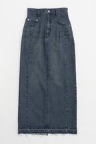 【プランク プロジェクト/PRANK PROJECT】のデニムタイトマキシスカート / Denim Tight Maxi Skirt BLU(ブルー)|ID:prp329100003955106