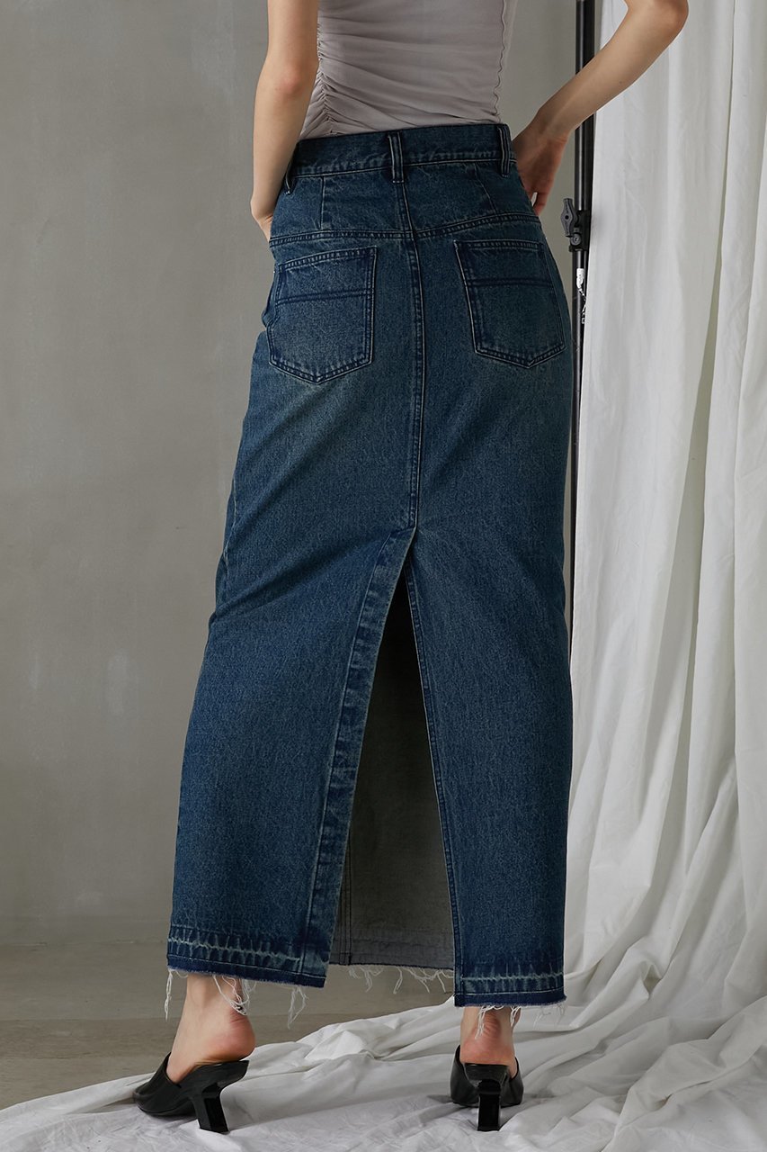 【プランク プロジェクト/PRANK PROJECT】のデニムタイトマキシスカート / Denim Tight Maxi Skirt 人気、トレンドファッション・服の通販 founy(ファニー) 　ファッション　Fashion　レディースファッション　Fashion for Women　スカート　Skirts　ロングスカート　Long Skirts / Maxi & Midi Skirts　シンプル　Simple, Minimal　スタンダード　Standard, Basic　デニム　Denim, Jeans Material　パターン　Pattern, Design Print　ブリーチ　Bleach, Washed Finish　ポケット　Pocket, Pocket Detail　マーブル　Marble, Marble Pattern　ロング　Long, Long-Length　再入荷　Restock / Back in Stock　other-6|ID: prp329100003955106 ipo3291000000032768887
