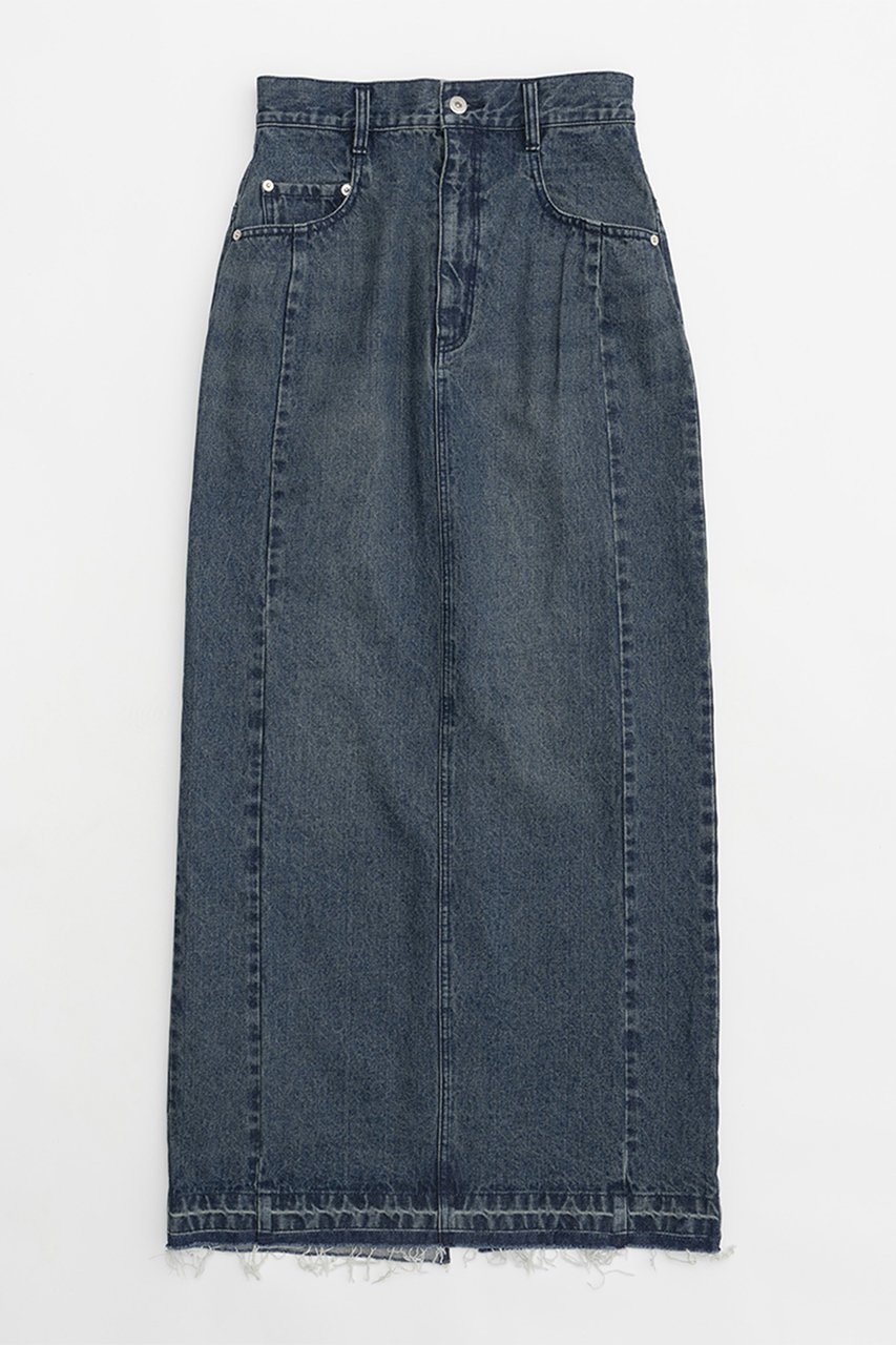 【プランク プロジェクト/PRANK PROJECT】のデニムタイトマキシスカート / Denim Tight Maxi Skirt インテリア・キッズ・メンズ・レディースファッション・服の通販 founy(ファニー) 　ファッション　Fashion　レディースファッション　Fashion for Women　スカート　Skirts　ロングスカート　Long Skirts / Maxi & Midi Skirts　シンプル　Simple, Minimal　スタンダード　Standard, Basic　デニム　Denim, Jeans Material　パターン　Pattern, Design Print　ブリーチ　Bleach, Washed Finish　ポケット　Pocket, Pocket Detail　マーブル　Marble, Marble Pattern　ロング　Long, Long-Length　BLU(ブルー)|ID: prp329100003955106 ipo3291000000035728223
