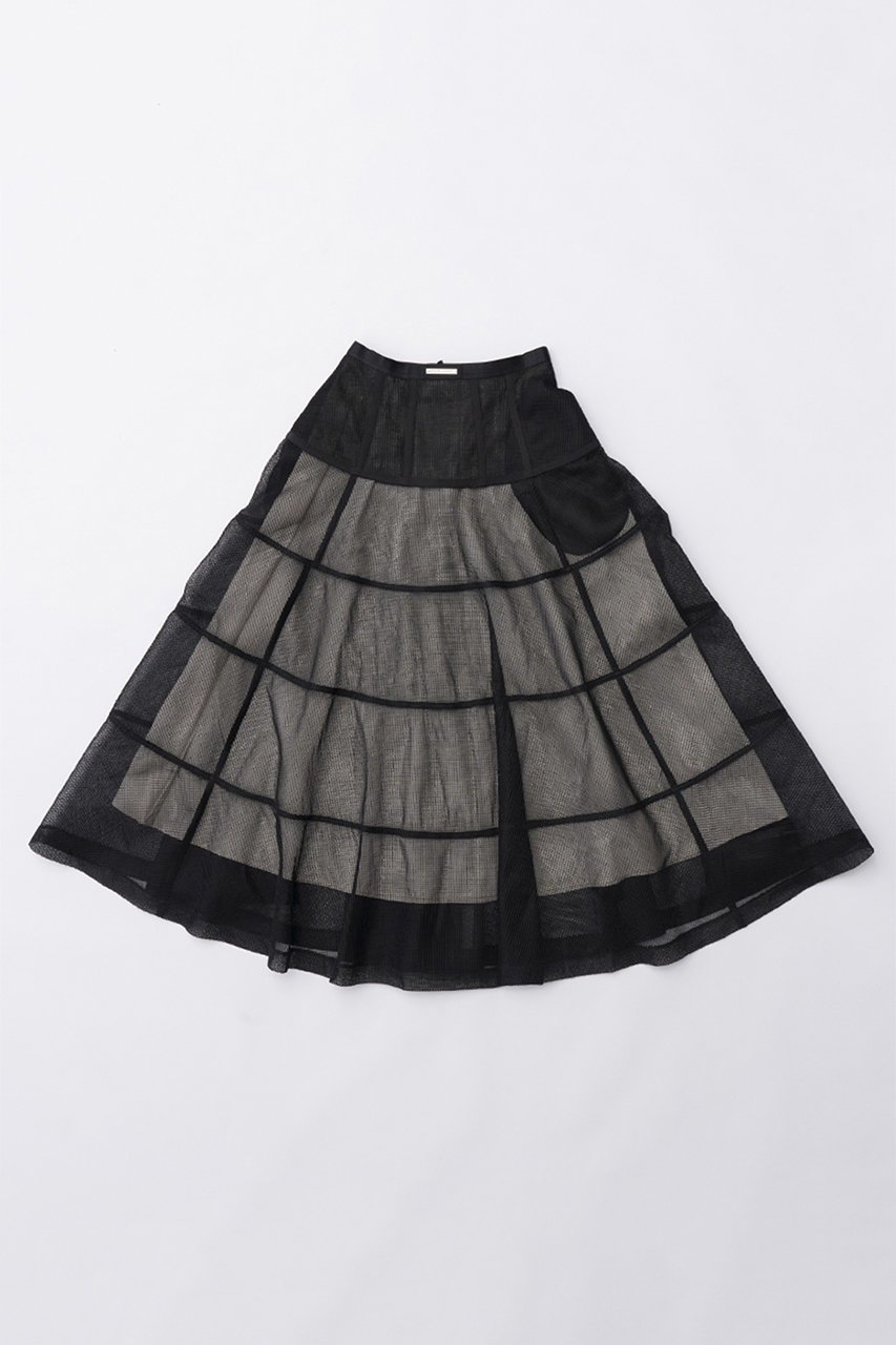 【プランク プロジェクト/PRANK PROJECT】のメッシュボリュームスカート / Mesh Voluminous Skirt インテリア・キッズ・メンズ・レディースファッション・服の通販 founy(ファニー) 　ファッション　Fashion　レディースファッション　Fashion for Women　スカート　Skirts　ロングスカート　Long Skirts / Maxi & Midi Skirts　カットソー　Cut and Sewn Top　スポーティ　Sporty, Casual Athletic　タフタ　Taffeta, Structured Fabric　ダブル　Double, Double-Breasted　ペチコート　Petticoat, Underskirt　メッシュ　Mesh, Net Fabric　ロング　Long, Long-Length　BLK(ブラック)|ID: prp329100003955107 ipo3291000000032898751