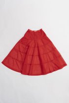 【プランク プロジェクト/PRANK PROJECT】のメッシュボリュームスカート / Mesh Voluminous Skirt 人気、トレンドファッション・服の通販 founy(ファニー) ファッション Fashion レディースファッション Fashion for Women スカート Skirts ロングスカート Long Skirts / Maxi & Midi Skirts カットソー Cut and Sewn Top スポーティ Sporty, Casual Athletic タフタ Taffeta, Structured Fabric ダブル Double, Double-Breasted ペチコート Petticoat, Underskirt メッシュ Mesh, Net Fabric ロング Long, Long-Length thumbnail RED(レッド)|ID: prp329100003955107 ipo3291000000032898754