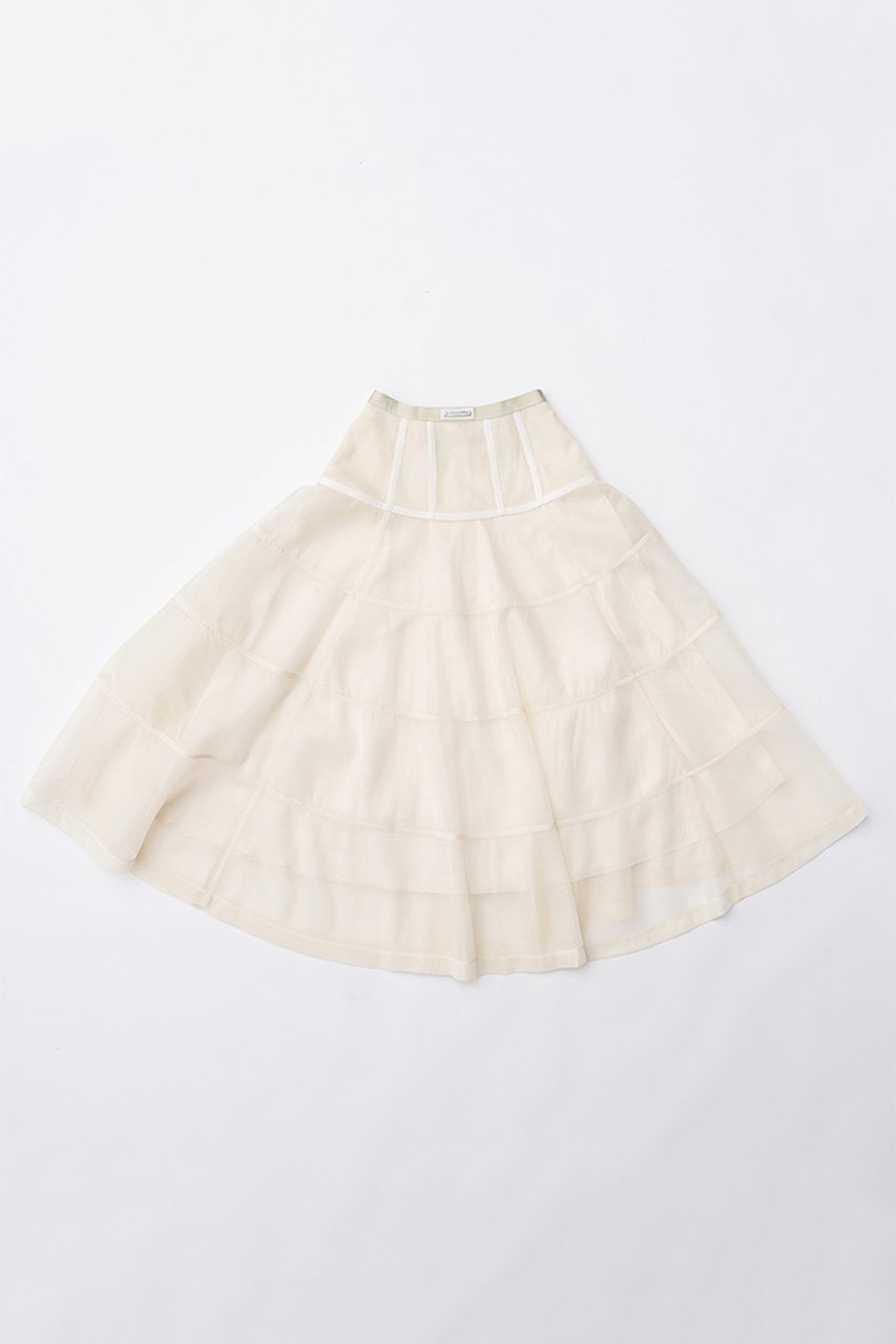【プランク プロジェクト/PRANK PROJECT】のメッシュボリュームスカート / Mesh Voluminous Skirt インテリア・キッズ・メンズ・レディースファッション・服の通販 founy(ファニー) 　ファッション　Fashion　レディースファッション　Fashion for Women　スカート　Skirts　ロングスカート　Long Skirts / Maxi & Midi Skirts　カットソー　Cut and Sewn Top　スポーティ　Sporty, Casual Athletic　タフタ　Taffeta, Structured Fabric　ダブル　Double, Double-Breasted　ペチコート　Petticoat, Underskirt　メッシュ　Mesh, Net Fabric　ロング　Long, Long-Length　WHT(ホワイト)|ID: prp329100003955107 ipo3291000000032898758