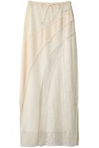 【プランク プロジェクト/PRANK PROJECT】のレースコラージュマキシスカート / Lace Collage Maxi Skirt WHT(ホワイト)|ID: prp329100003955109 ipo3291000000034423809