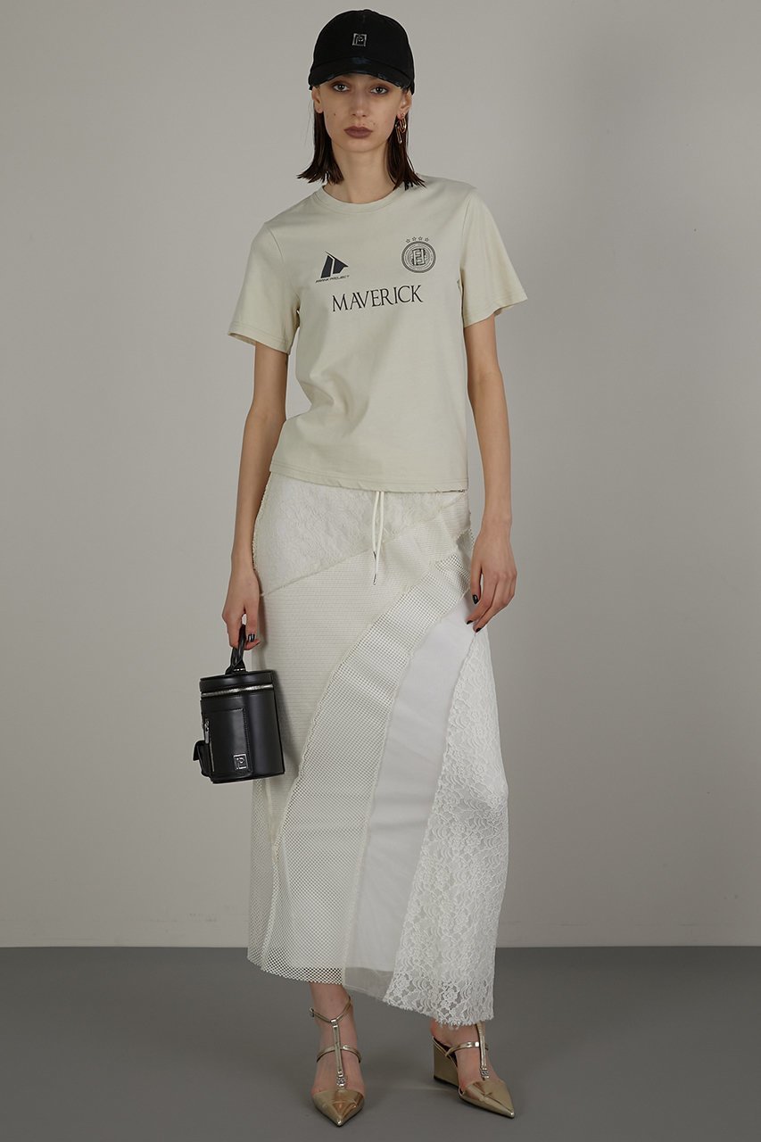 【プランク プロジェクト/PRANK PROJECT】のレースコラージュマキシスカート / Lace Collage Maxi Skirt 人気、トレンドファッション・服の通販 founy(ファニー) 　ファッション　Fashion　レディースファッション　Fashion for Women　スカート　Skirts　ロングスカート　Long Skirts / Maxi & Midi Skirts　おすすめ　Recommended / Our Picks　スウェット / スエット　Sweatshirt, Sweatwear　スニーカー　Sneakers, Trainers　チュール　Tulip, Tulip Motif　パターン　Pattern, Design Print　マキシ　Maxi, Full Length　メッシュ　Mesh, Net Fabric　レース　Lace, Lace Fabric　ロング　Long, Long-Length　other-8|ID: prp329100003955109 ipo3291000000034423816