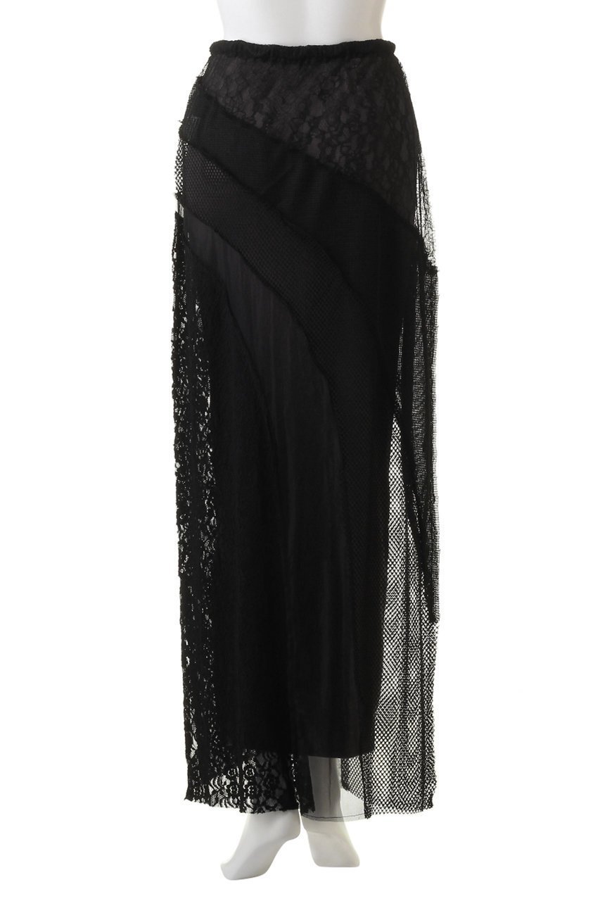 【プランク プロジェクト/PRANK PROJECT】のレースコラージュマキシスカート / Lace Collage Maxi Skirt 人気、トレンドファッション・服の通販 founy(ファニー) 　ファッション　Fashion　レディースファッション　Fashion for Women　スカート　Skirts　ロングスカート　Long Skirts / Maxi & Midi Skirts　おすすめ　Recommended / Our Picks　スウェット / スエット　Sweatshirt, Sweatwear　スニーカー　Sneakers, Trainers　チュール　Tulip, Tulip Motif　パターン　Pattern, Design Print　マキシ　Maxi, Full Length　メッシュ　Mesh, Net Fabric　レース　Lace, Lace Fabric　ロング　Long, Long-Length　other-4|ID: prp329100003955109 ipo3291000000035728323