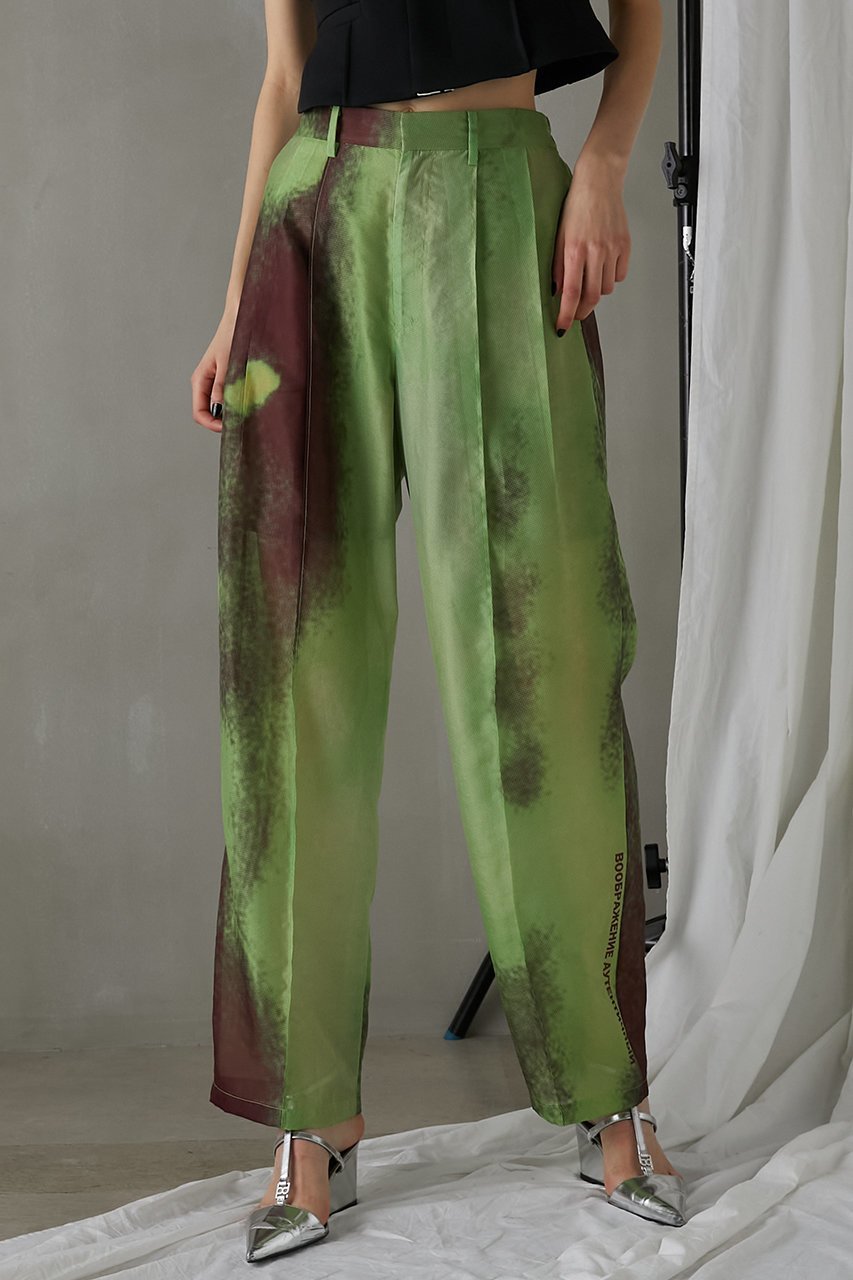 【プランク プロジェクト/PRANK PROJECT】のアブストラクトプリントパンツ / Abstract Printed Pants 大人の最旬トレンドファッション＆コーディネート founy(ファウニー) 　ファッション　Fashion　レディースファッション　Fashion for Women　パンツ　Pants & Trousers　シアー　Sheer, See-Through　スラックス　Slacks, Dress Pants　セットアップ　Set-Up, Coordinated Outfit　プリント　Print, Printed Pattern　リラックス　Relax, Relaxed Fit　エレガント 上品　Elegant　other-7|ID: prp329100003955110 ipo3291000000036867347