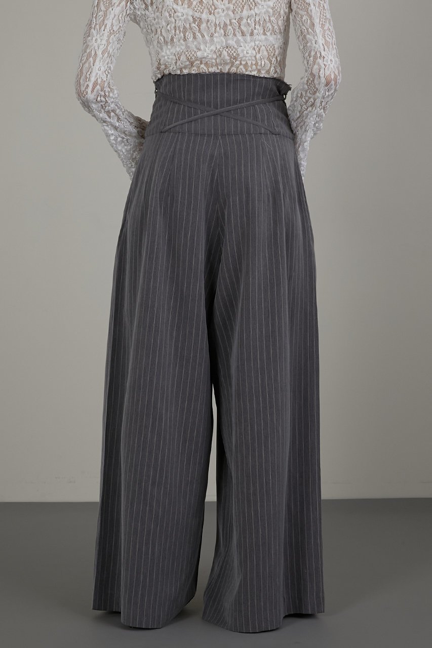【プランク プロジェクト/PRANK PROJECT】のストライプスーパーワイドパンツ / Striped Super Wide Pants 人気、トレンドファッション・服の通販 founy(ファニー) 　ファッション　Fashion　レディースファッション　Fashion for Women　パンツ　Pants & Trousers　ストライプ　Stripe, Striped Pattern　セットアップ　Set-Up, Coordinated Outfit　デニム　Denim, Jeans Material　フロント　Front, Front Design　ワイド　Wide, Wide Fit　夏　Summer　other-5|ID: prp329100003955111 ipo3291000000032818915