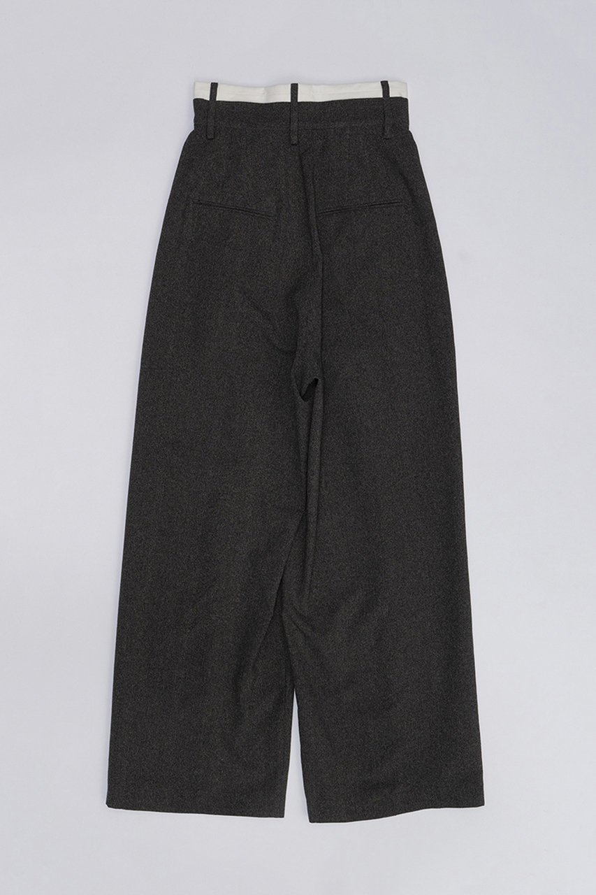 【プランク プロジェクト/PRANK PROJECT】のメランジタックボリュームパンツ / Melange Tuck Voluminous Pants 人気、トレンドファッション・服の通販 founy(ファニー) 　ファッション　Fashion　レディースファッション　Fashion for Women　パンツ　Pants & Trousers　おすすめ　Recommended / Our Picks　セットアップ　Set-Up, Coordinated Outfit　センター　Center, Center Line　タンブラー　Tumbler, Travel Mug　ネップ　Nepp, Slub Yarn　フロント　Front, Front Design　リアル　Real, Realistic　ワイド　Wide, Wide Fit　other-5|ID: prp329100003955112 ipo3291000000032807250