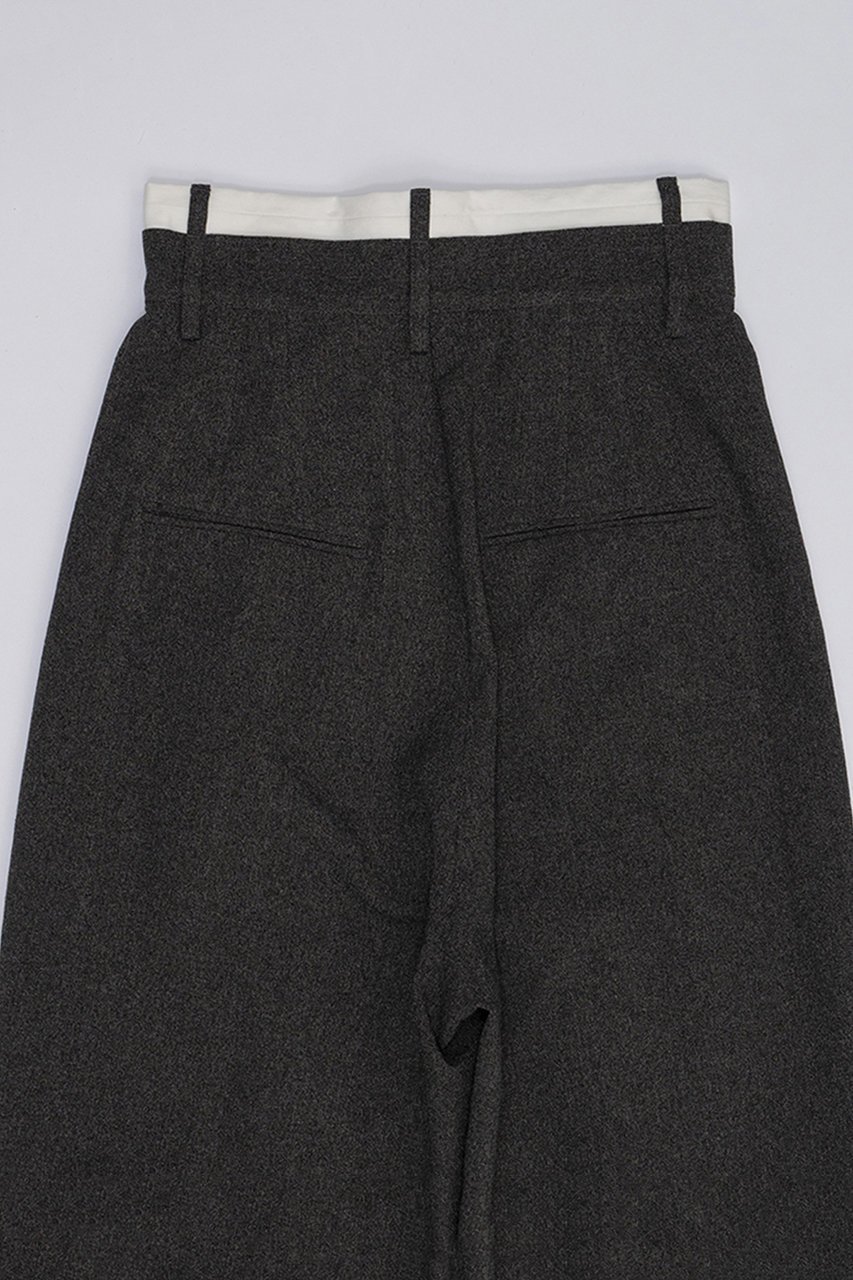【プランク プロジェクト/PRANK PROJECT】のメランジタックボリュームパンツ / Melange Tuck Voluminous Pants 人気、トレンドファッション・服の通販 founy(ファニー) 　ファッション　Fashion　レディースファッション　Fashion for Women　パンツ　Pants & Trousers　おすすめ　Recommended / Our Picks　セットアップ　Set-Up, Coordinated Outfit　センター　Center, Center Line　タンブラー　Tumbler, Travel Mug　ネップ　Nepp, Slub Yarn　フロント　Front, Front Design　リアル　Real, Realistic　ワイド　Wide, Wide Fit　other-6|ID: prp329100003955112 ipo3291000000032807251