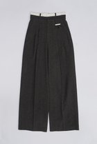 【プランク プロジェクト/PRANK PROJECT】のメランジタックボリュームパンツ / Melange Tuck Voluminous Pants C.GRY(チャコールグレー)|ID: prp329100003955112 ipo3291000000034423014