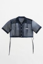 【プランク プロジェクト/PRANK PROJECT】のアブストラクトプリントシャツ / Abstract Printed Shirt 人気、トレンドファッション・服の通販 founy(ファニー) ファッション Fashion レディースファッション WOMEN トップス・カットソー Tops/Tshirt シャツ/ブラウス Shirts/Blouses シアー Sheer ショート Short スリーブ Sleeve セットアップ Set Up プリント Print thumbnail BLK(ブラック)|ID: prp329100003955114 ipo3291000000026074885