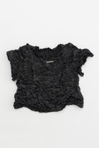 【プランク プロジェクト/PRANK PROJECT】のワイヤーワッシャートップ / Wire Washed Top 人気、トレンドファッション・服の通販 founy(ファニー) ファッション Fashion レディースファッション Ladies' Fashion Online トップス・カットソー Tops/Tshirt シャツ/ブラウス Shirts/Blouses ロング / Tシャツ T-Shirts カットソー Cut and Sewn おすすめ Recommend サテン Satin ショート Short ストレート Straight スリーブ Sleeve セットアップ Set Up フォルム Form フロント Front ワイヤー Wire エレガント 上品 Elegant 今季 This Season 再入荷 Restock/Back In Stock/Re Arrival thumbnail BLK(ブラック)|ID: prp329100003955117 ipo3291000000032662128