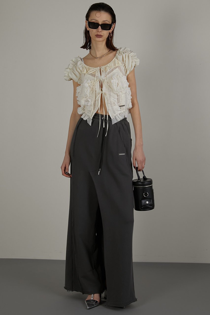 【プランク プロジェクト/PRANK PROJECT】のシャーリングパフスリーブトップ / Shirring Puff Sleeve Top 人気、トレンドファッション・服の通販 founy(ファニー) 　ファッション　Fashion　レディースファッション　Fashion for Women　トップス・カットソー　Cut & Sew Tops　シャツ・ブラウス・オフィスカジュアル　Elegant Blouses & Button-Ups　おすすめ　Recommended / Our Picks　ギャザー　Gathered, Ruffled　シフォン　Chiffon, Lightweight Fabric　ショート　Short, Short Length　スリーブ　Sleeve, Long Sleeve / Short Sleeve　タフタ　Taffeta, Structured Fabric　チュール　Tulip, Tulip Motif　トレンド　Trend, Trending Now　バレエ　Ballet, Ballet Style　フリル　Frill, Ruffle　今季　This Season, Current Season　other-8|ID: prp329100003955119 ipo3291000000032905380