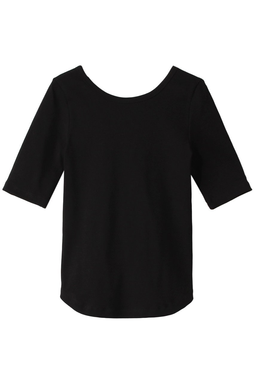 【デザイン ワークス/DESIGN WORKS】のベアテレコTシャツ インテリア・キッズ・メンズ・レディースファッション・服の通販 founy(ファニー) 　ファッション　Fashion　レディースファッション　Fashion for Women　トップス・カットソー　Cut & Sew Tops　シャツ・ブラウス・オフィスカジュアル　Elegant Blouses & Button-Ups　ロングTシャツ・Tシャツ　Longline T-Shirts & Tees　カットソー・ベーシックTシャツ　Cut-and-Sewn Tops / Stretch Tees & Basics　エアリー　Airy Texture　ショート　Short, Short Length　ストレート　Straight, Straight Cut　スリーブ　Sleeve, Long Sleeve / Short Sleeve　テレコ　Ribbed, Rib Stitch　夏　Summer　ブラック|ID: prp329100003955141 ipo3291000000032922412