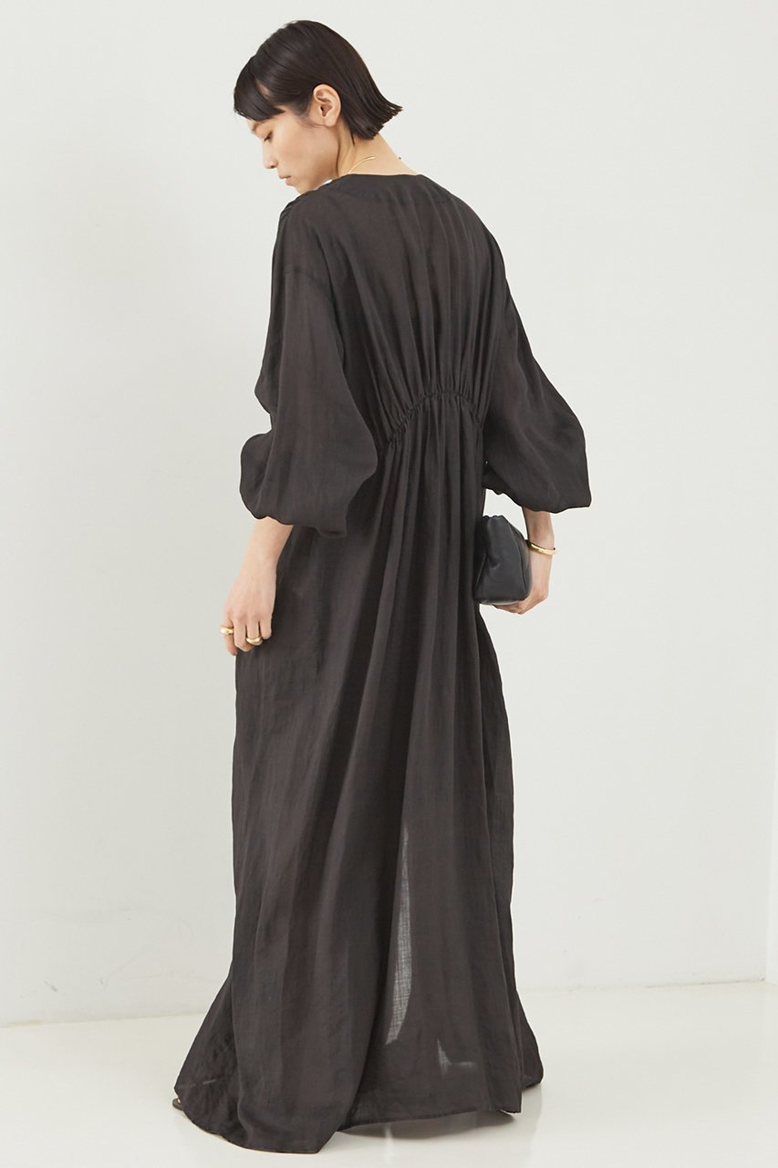 【ザ ストア バイ シー/THE STORE by C】の製品染めドレス 人気、トレンドファッション・服の通販 founy(ファニー) 　ファッション　Fashion　レディースファッション　Fashion for Women　ワンピース　Dresses　フォーマル・パーティードレス・結婚式用ドレス　Elegant & Casual Dresses　チュニック　Tunic Tops & Dresses　おすすめ　Recommended / Our Picks　ギャザー　Gathered, Ruffled　チュニック　Tunic, Long Top　ドレス　Dress, One-Piece　リネン　Linen, Linen Fabric　ロング　Long, Long-Length　other-3|ID: prp329100003955150 ipo3291000000032862353