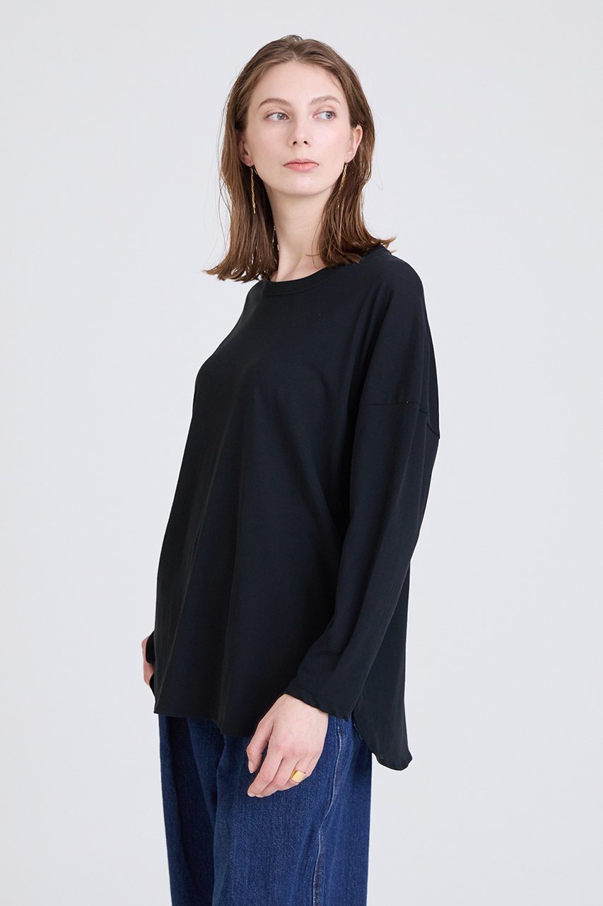 【ハウス オブ ロータス/HOUSE OF LOTUS】のフレスカロングスリーブプルオーバー 人気、トレンドファッション・服の通販 founy(ファニー) 　ファッション　Fashion　レディースファッション　WOMEN　トップス・カットソー　Tops/Tshirt　シャツ/ブラウス　Shirts/Blouses　ロング / Tシャツ　T-Shirts　プルオーバー　Pullover　カットソー　Cut and Sewn　シンプル　Simple　スリット　Slit　スリーブ　Sleeve　リラックス　Relax　ロング　Long　人気　Popularity　今季　This Season　定番　Standard　other-6|ID: prp329100003955163 ipo3291000000031458016