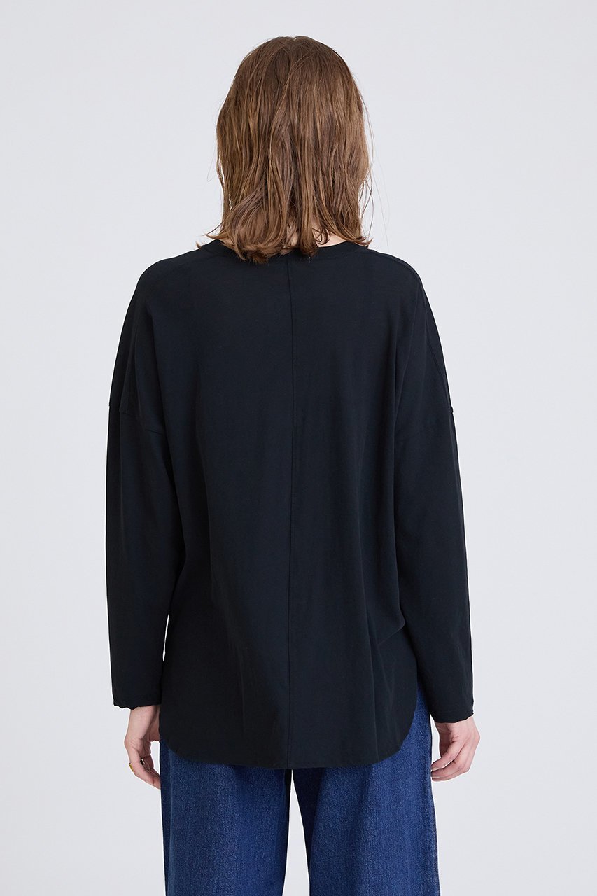 【ハウス オブ ロータス/HOUSE OF LOTUS】のフレスカロングスリーブプルオーバー 人気、トレンドファッション・服の通販 founy(ファニー) 　ファッション　Fashion　レディースファッション　Fashion for Women　トップス・カットソー　Cut & Sew Tops　シャツ・ブラウス・オフィスカジュアル　Elegant Blouses & Button-Ups　ロングTシャツ・Tシャツ　Longline T-Shirts & Tees　カジュアルプルオーバー・ニットトップス　Pullovers & Knit Tops / Casual Pullovers　カットソー・ベーシックTシャツ　Cut-and-Sewn Tops / Stretch Tees & Basics　シンプル　Simple, Minimal　スリット　Slit, Slit Detail　スリーブ　Sleeve, Long Sleeve / Short Sleeve　リラックス　Relax, Relaxed Fit　ロング　Long, Long-Length　人気　Popular, Best Seller　今季　This Season, Current Season　定番　Standard, Basic Item　other-7|ID: prp329100003955163 ipo3291000000034952252