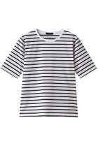 【アルアバイル/allureville】のBASIC T 大人の最旬トレンドファッション＆コーディネート founy(ファウニー) ファッション Fashion レディースファッション Fashion for Women トップス・カットソー Cut & Sew Tops シャツ・ブラウス・オフィスカジュアル Elegant Blouses & Button-Ups ロングTシャツ・Tシャツ Longline T-Shirts & Tees カットソー・ベーシックTシャツ Cut-and-Sewn Tops / Stretch Tees & Basics インナー Innerwear コンパクト Compact, Small Size ショート Short, Short Length シンプル Simple, Minimal スリーブ Sleeve, Long Sleeve / Short Sleeve ベーシック Basic, Essential thumbnail ブラック系|ID: prp329100003956535 ipo3291000000036986453
