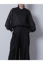 【ヒューエルミュージアム/hueLe Museum】の【STUMBLY】NewシルエットMA-1コンビシャツ ブラック|ID:prp329100003956560